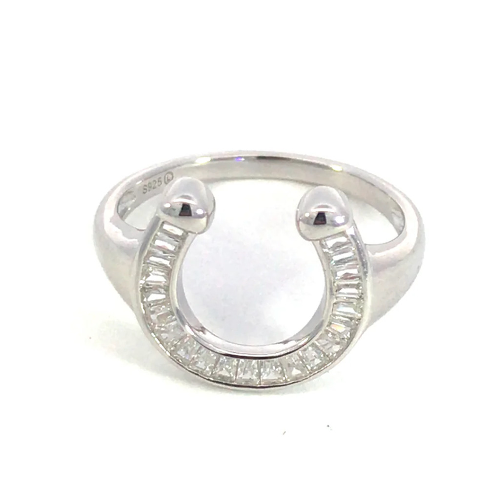 Make it Happen ring Horseshoe Ring 925 Sterling Silver size 7
